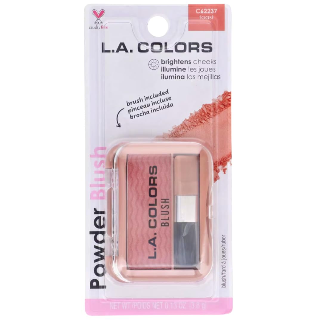 L.A Colors Powder Blush with Applicator, C62237 toast, 0.13 Oz Beauty & Personal Care L.A. COLORS