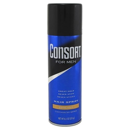 Consort For Men Hair Spray Aerosol, Extra Hold, 8.30 oz, 2-Pack Beauty & Personal Care Consort
