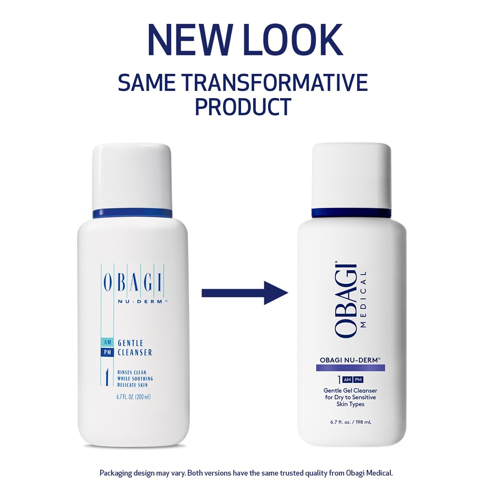 Obagi Nu-Derm Gentle Cleanser - Daily Facial Wash Gently Removes Dirt, Oil, Makeup & Impurities - Skincare Cleanser for Normal, Dry & Sensitive Skin Beauty & Personal Care Obagi Medical