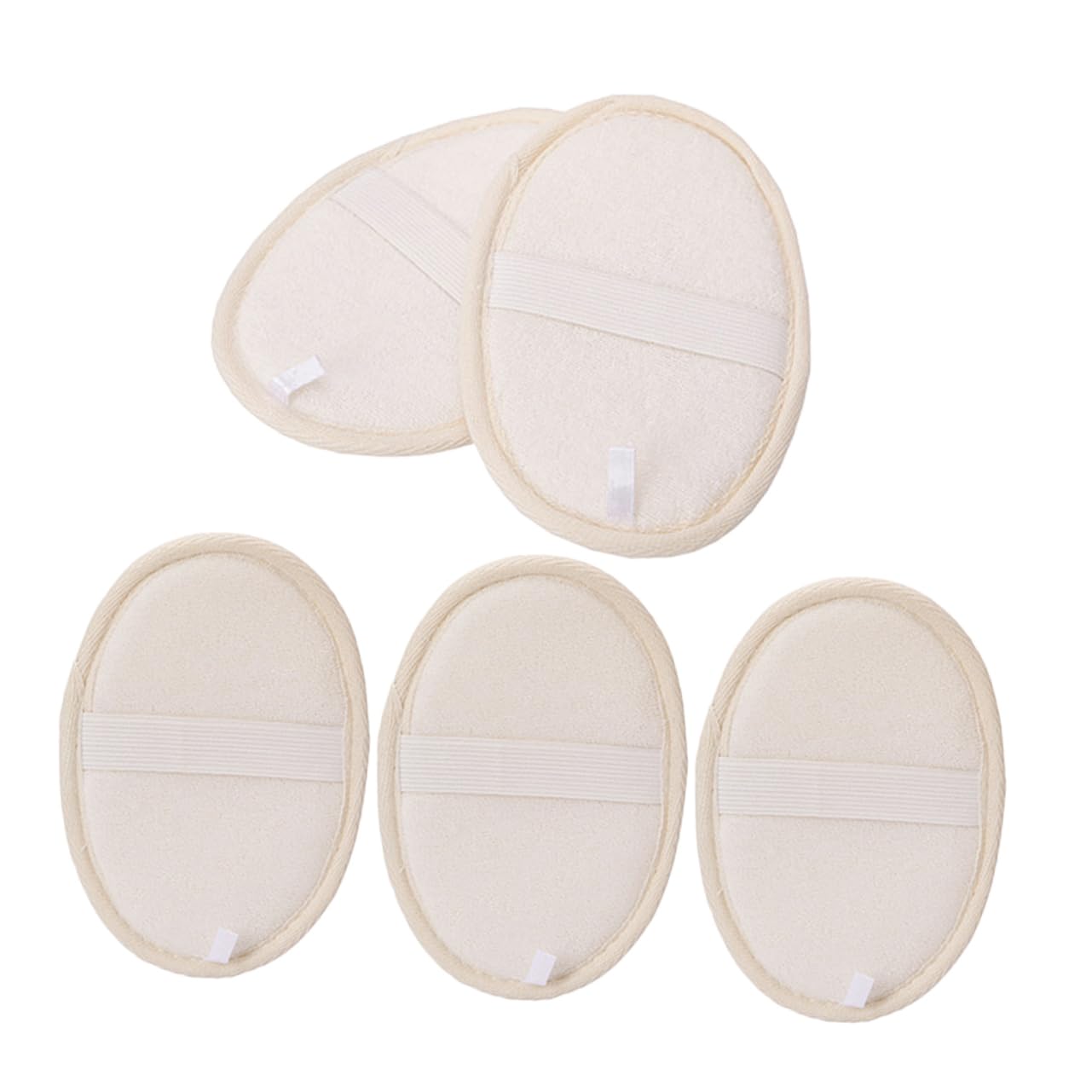 Ipetboom 5pcs Loofah Bath Pad Shower Scrubber Bathing Pad Body Sponges for Shower Bath Skin Cleaning Tool Beauty and Personal Care Ipetboom