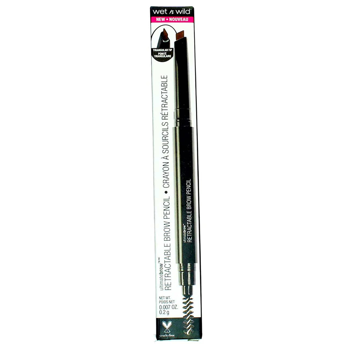 Wet n Wild Ultimate Brow Retractable Eyebrow Pencil, Medium Brown 627A (4 Pack) (Bundle)