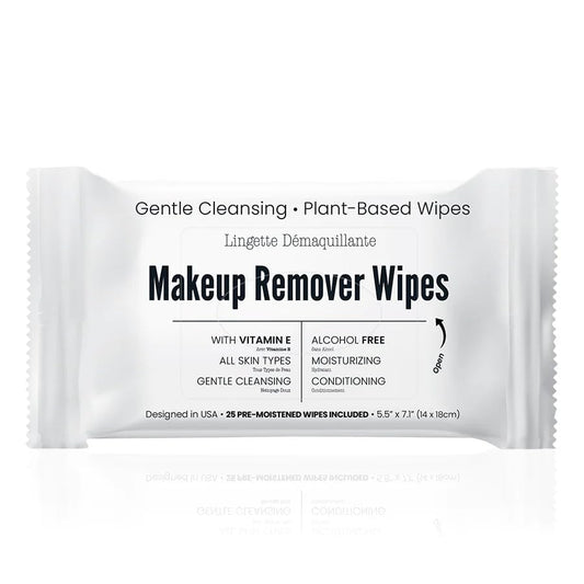 World Amenities Makeup Remover Wipes - Alcohol Free - Vitamin E Face Wipes for Sensitive Skin Comfort - Travel Friendly Facial Cleansing Wipes - 25 Beauty and Personal Care World Amenities Default Title