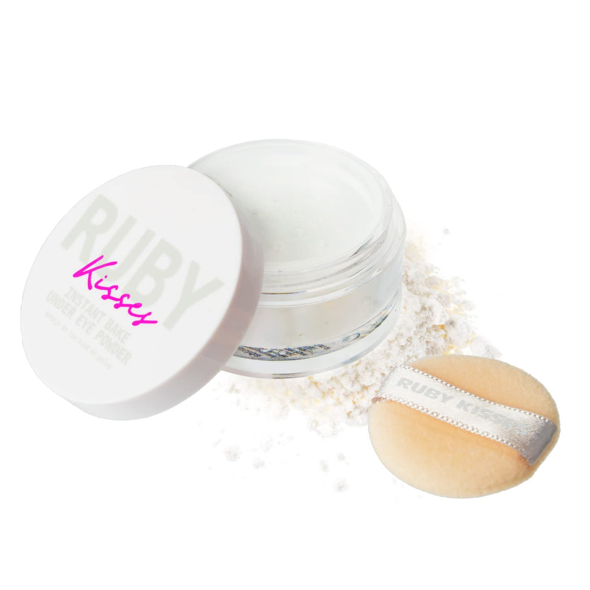 Ruby Kisses Instant Bake Undereye Powder - Vegan, Cruelty Free Powder for Brightening Eyes and Smudge-Free Makeup (Translucent) Beauty & Personal Care Ruby Kisses