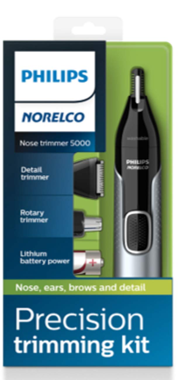Philips Norelco Nose Trimmer 5000 for Nose, Ears, Eyebrows Trimming Kit, NT5600/42 Beauty and Personal Care Norelco