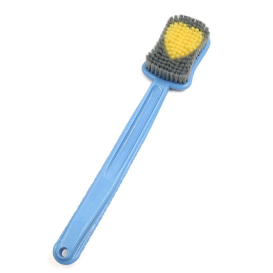 Ruilogod Heart Pattern Soft Bristle Plastic Handle Good Performance Body Brush Bath Scrubber Blue (id: 929 8ae 5d7 bf8 11a Beauty and Personal Care Ruilogod