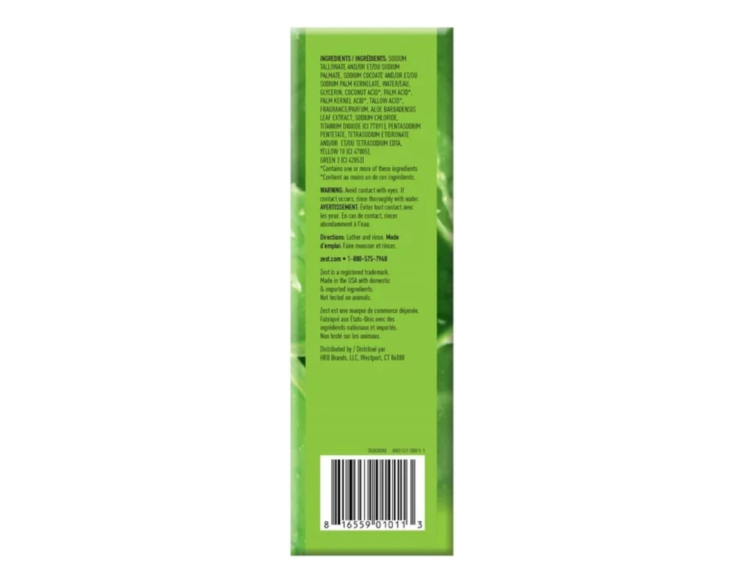 Zest Bar Soap, Fresh Aloe, 4 Oz, 16 Bars Pack Beauty & Personal Care Zest