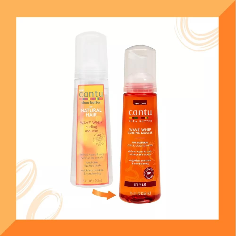 Cantu Natural Hair Wave Whip Curling Mousse,8.4 oz Beauty & Personal Care Cantu
