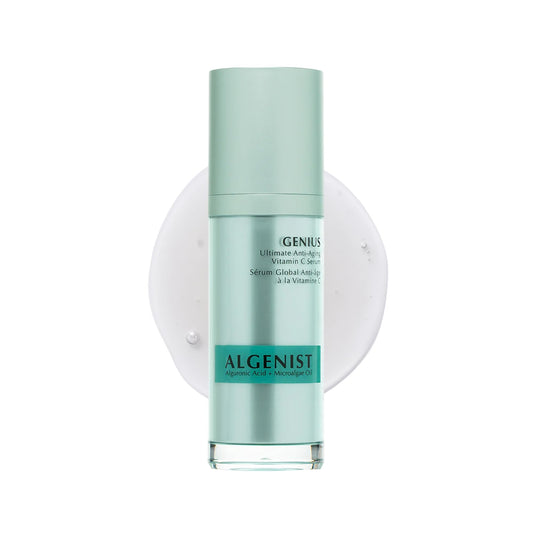 Algenist GENIUS Vitamin C Serum for Face - Anti Aging Serum with Alguronic Acid, Niacinamide & Microalgae Oil - Helps Brighten, Even Skin Tone, Reduce Beauty & Personal Care Algenist