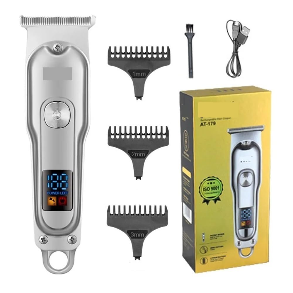 EWKYLSEM Professional USB Hair Clipper Men Cordless Barber for Cutting Kit with T-Blade Trimmer Beard Beauty and Personal Care EWKYLSEM