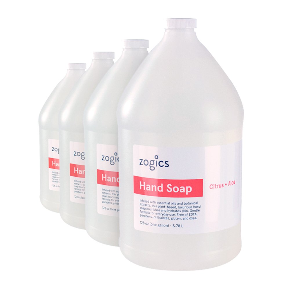 Zogics Hand Soap, Citrus + Aloe Scented Hand Soap (4 Gallons/Case) Beauty & Personal Care Zogics
