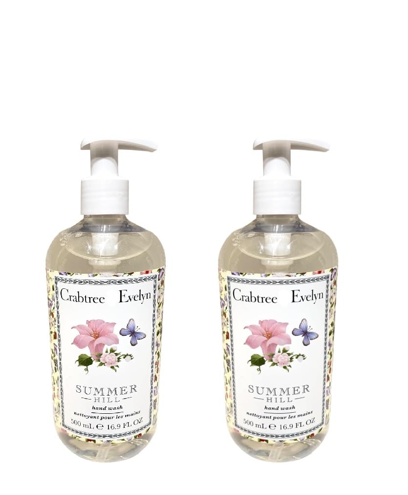 Crabtree & Evelyn Summer Hill Hand Wash 16.9 fl oz (Pack Of 2) (2) Beauty & Personal Care Crabtree & Evelyn
