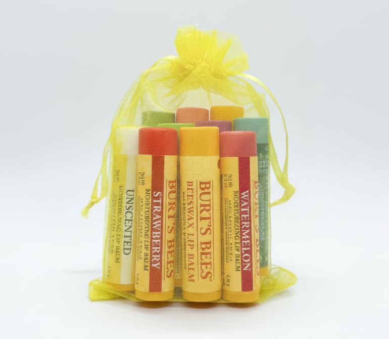 Burt's Bees 12 Count Lip Balm Variety Gift Pack -Stocking Stuffer - Assorted Flavors - Flavors Choosen at Random Beauty and Personal Care Burt's Bees