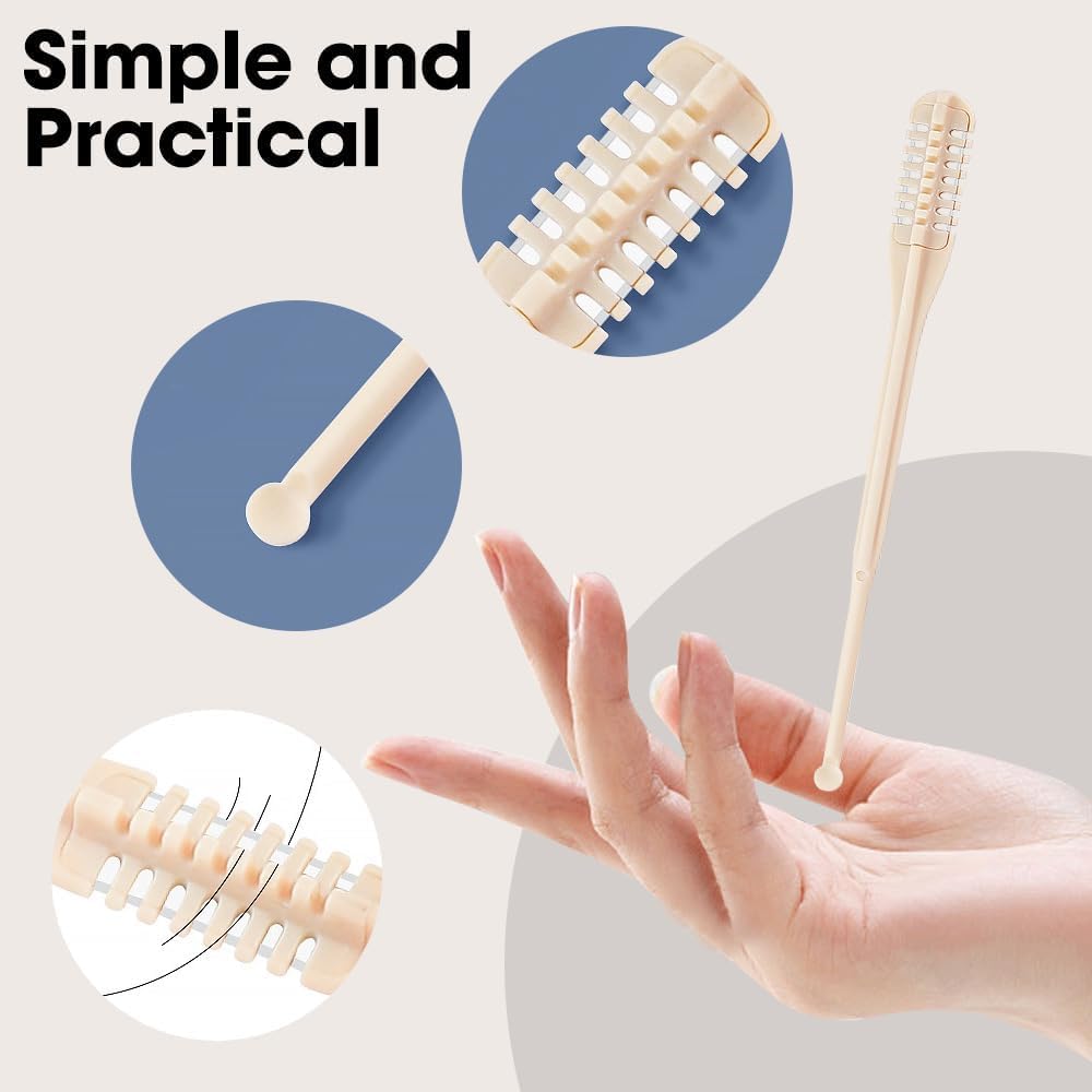 Nasal Hair Cutter - 2026 2-in-1 Nose Hair Cutter & Ear Picker - 360° Rotating Nostril Hair Removal Tool Double Sided Blade, Nose Hair Trimmer Beauty and Personal Care NQAFH