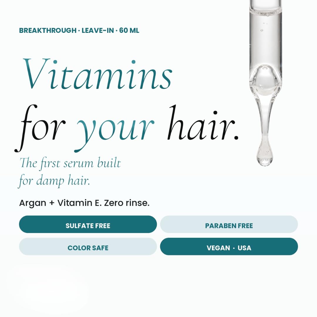 Dajesa Total Vitamin Hair Serum - Lightweight Leave-In Heat Protectant with Argan Oil, Castor Oil, Vitamin E & Carrot Extract, Color-Safe Sulfate-Free Beauty & Personal Care Dajesa