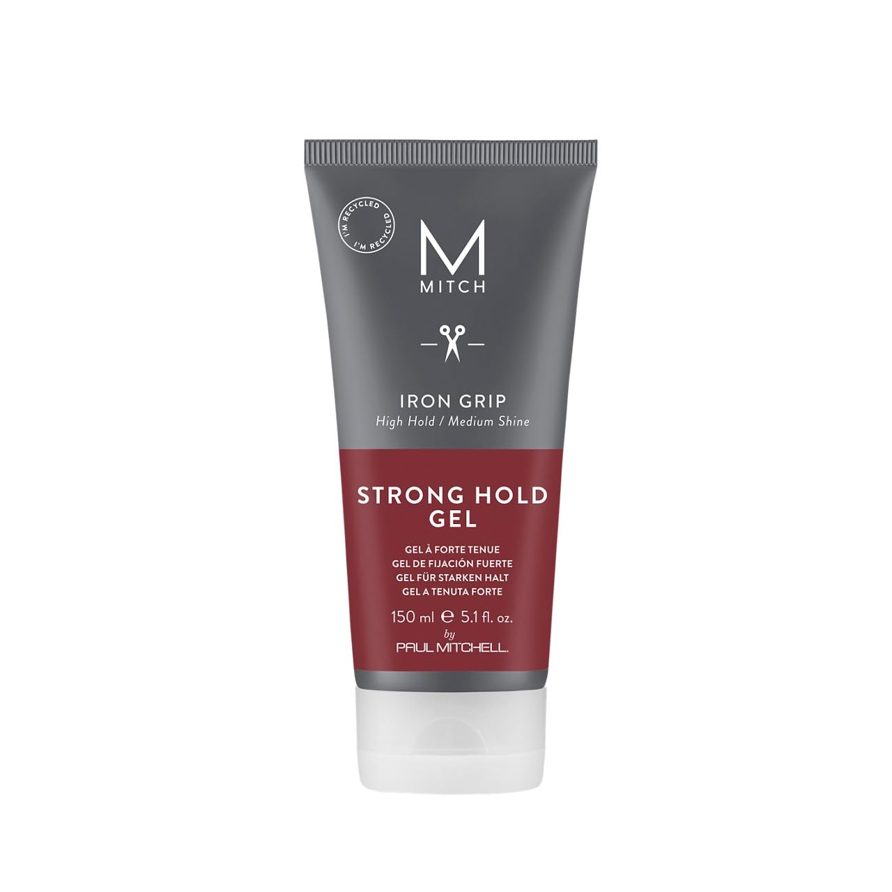 MITCH by Paul Mitchell Iron Grip Strong Hold Gel, High Hold, Medium Shine, For All Hair Types + Textures, 5.1 fl. oz Beauty & Personal Care MITCH