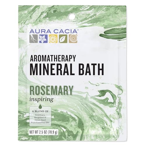 Aura Cacia Aromatherapy Mineral Bath, Inspiring Rosemary, 2.5 Ounce Packet (Pack of 3) Beauty and Personal Care Aura Cacia