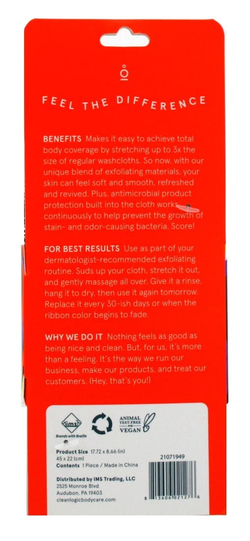 Clean Logic Sport Exfoliating Stretch Cloth Beauty & Personal Care Cleanlogic