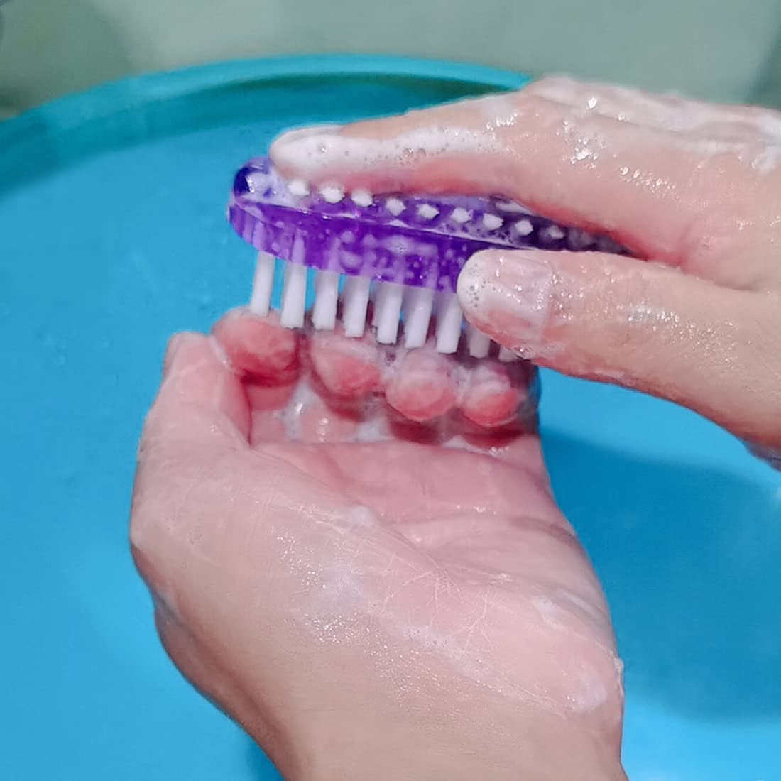 Xjinmin Nail Brush Two Sided Fingernail Scrub Brush Hand Cleaning Brushes Soft Stiff Bristles Nails Toes scrubber for Men Women Kids,4 PCS Beauty & Personal Care Xjinmin
