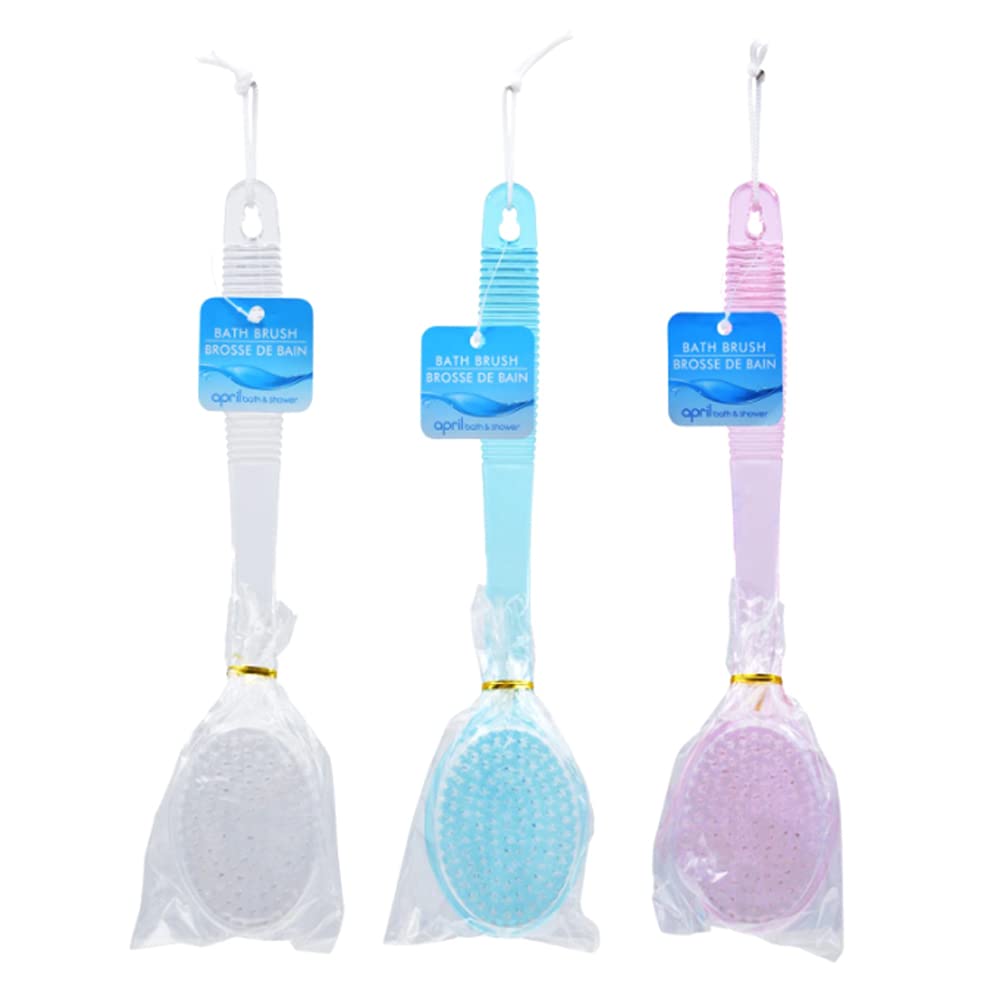 Bath Brush Back Scrub Scrubber Massager Body Shower Back 14" Spa Beauty and Personal Care ATB