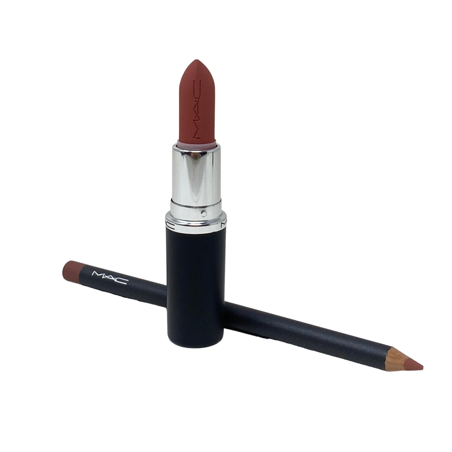 MAC Cosmetics M·A·Cximal Lip Duo - Velvet teddy - Silky Matte Lipstick and a Lip Pencil in Spice. Beauty & Personal Care MAC