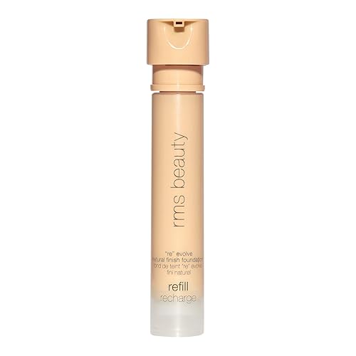 RMS Beauty ReEvolve Natural Finish Liquid Foundation - Lightweight, Hydrating, Buildable Coverage for Medium Skin Tone Evenness, Nourishing Beauty & Personal Care RMS Beauty