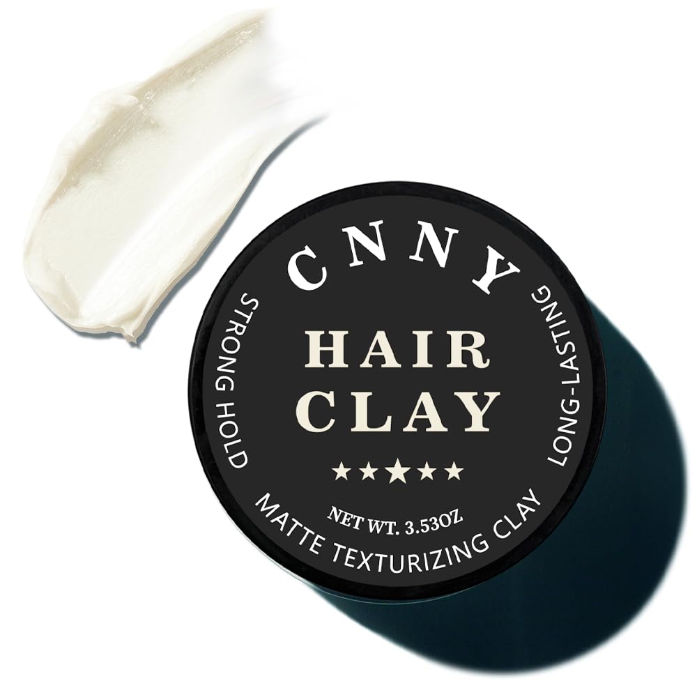 CNNY Men's Hair Styling Clay 3.53 oz, Firm Hold, Matte Finish, Hair Clay with Natural Ingredients, Add Volume & Texture, Premium Men’s Hair Type Beauty and Personal Care Crownnaturally