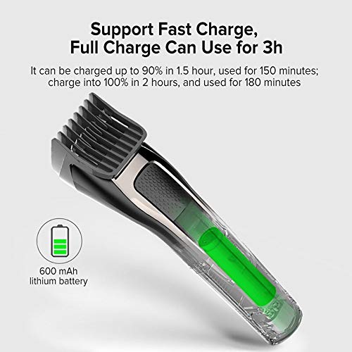 QDKVTNDJZ Hair Trimmer Electric Clippers Barber Profesional Cordless for Men Rechargeable Haircut Machine Add 2 Limit Combs Beauty and Personal Care QDKVTNDJZ