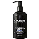 Pacinos Shave Gel - Cooling Gel with Aloe Vera - Moisturizing Mens Shaving Gel - 8 Fl. Oz Beauty & Personal Care Pacinos