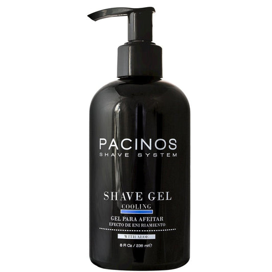 Pacinos Shave Gel - Cooling Gel with Aloe Vera - Moisturizing Mens Shaving Gel - 8 Fl. Oz Beauty & Personal Care Pacinos