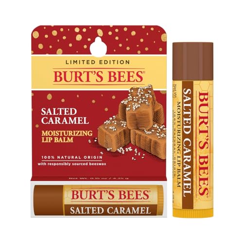 Burts Bees Salted Caramel Moisturizing Lip Balm Lip Balm (Limited Edition) Unisex 0.15 oz Beauty & Personal Care Burt's Bees