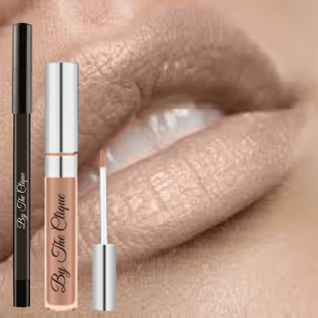 By The Clique Premium Matte Lip Kit | Beige Nude Liquid Lipstick and Liner Set | Sandy Mandy Beauty & Personal Care By The Clique