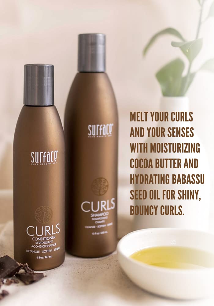 Surface Hair - Trio Box Set, Shampoo, Conditioner And Leave-In Conditioner - Defines, Adds Shine, and Provides Frizz Free Style Longevity Beauty & Personal Care SURFACE