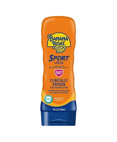 Banana Boat Sunscreen Sport Performance Broad Spectrum Sun Care Sunscreen Lotion - SPF 50, 8 Fl Oz (Pack of 1) Beauty & Personal Care Banana Boat