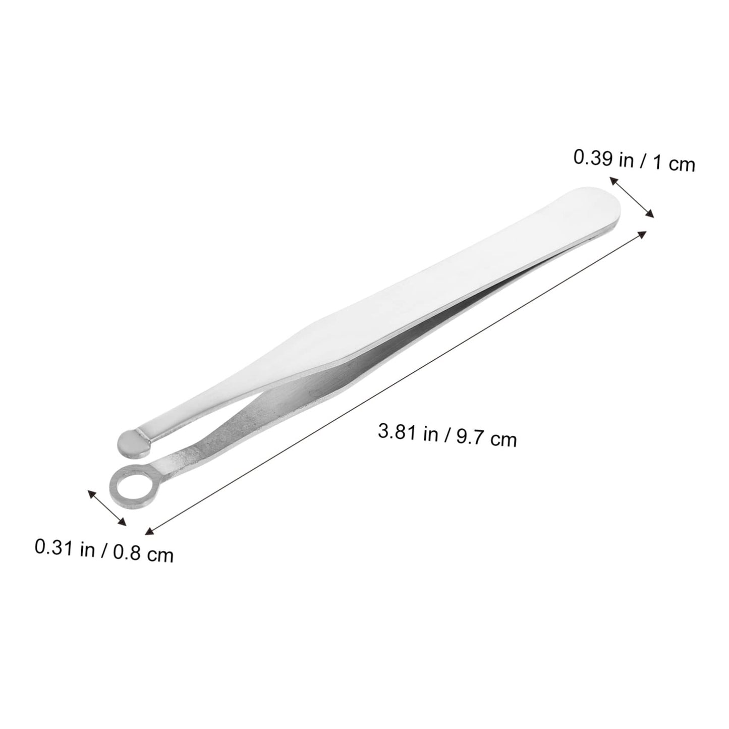 PartyKindom Nasal Hair Clip Women's Facial Hair Remover Stainless Steel Nose Trimmer Tweezers Round Head Tool Beauty and Personal Care PartyKindom