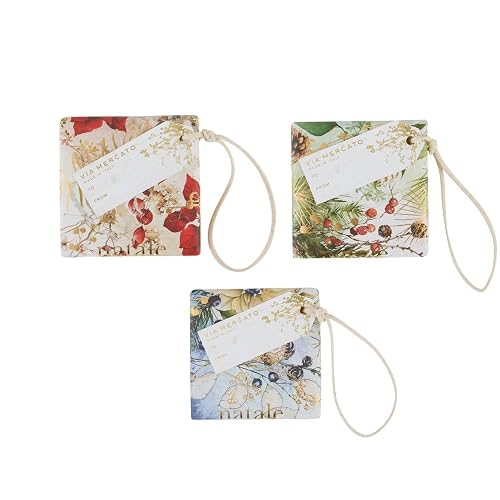 Via Mercato Natale Gift Soap Ornament (100g x 3) Beauty & Personal Care Via Mercato