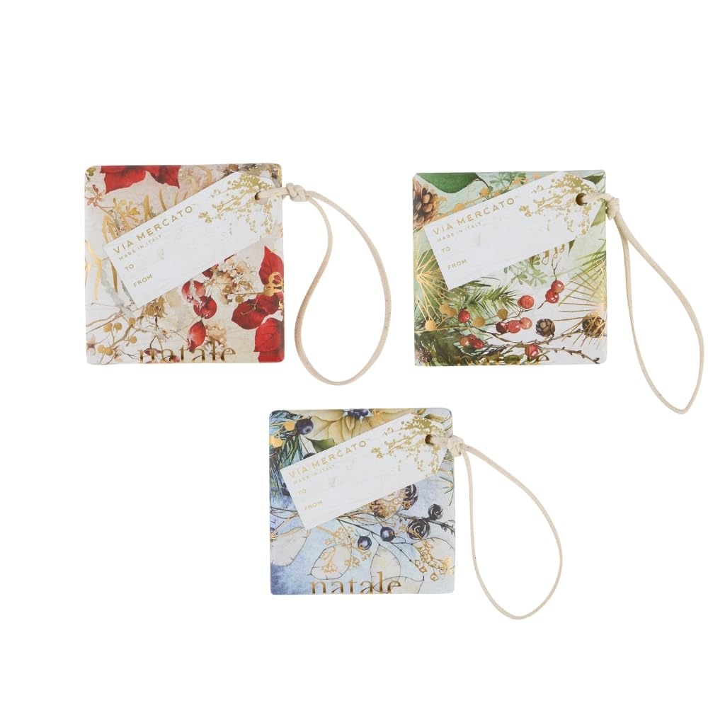 Via Mercato Natale Gift Soap Ornament (100g x 3) Beauty & Personal Care Via Mercato