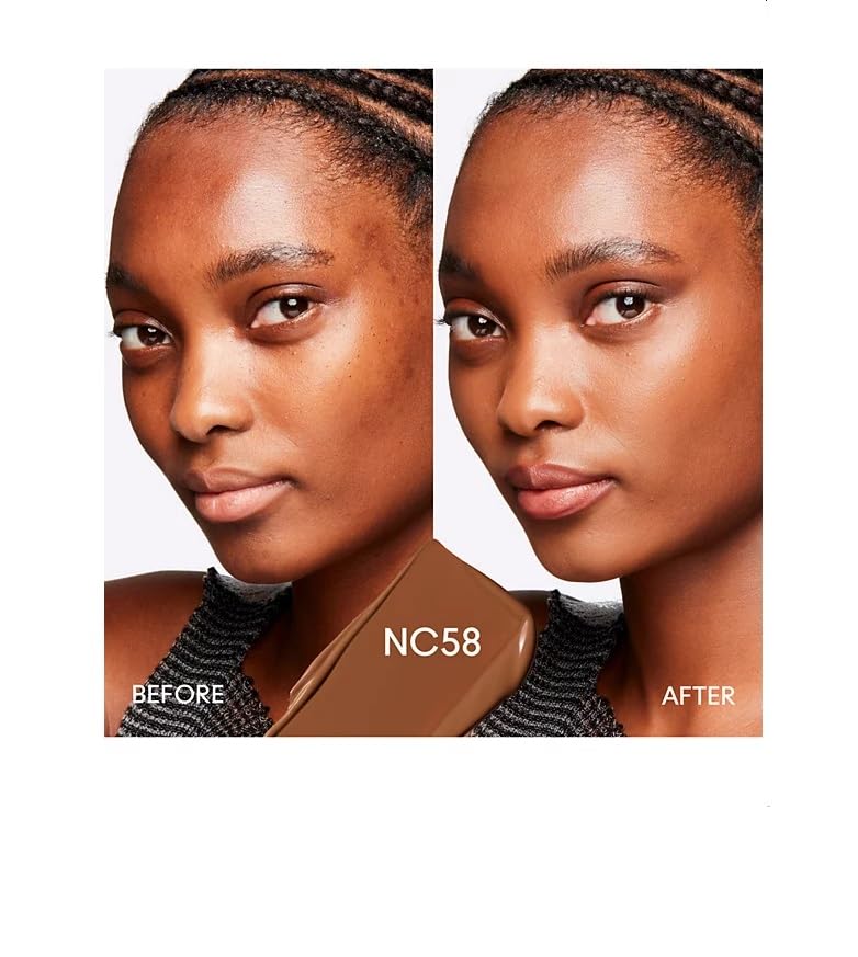 MAC Studio Fix Fluid SPF 15 24HR Matte Foundation + Oil Control, NC58, 1 Ounce Beauty & Personal Care MAC