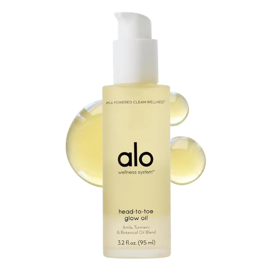 ALO Head-to-Toe Glow Oil | Glow-Boosting Natural Dry Body Oil | Jojoba, Amla, Aloe & Vitamin E | Hydrates & Nourishes Skin | Citrus Scent | 3.2 Oz Beauty & Personal Care Alo