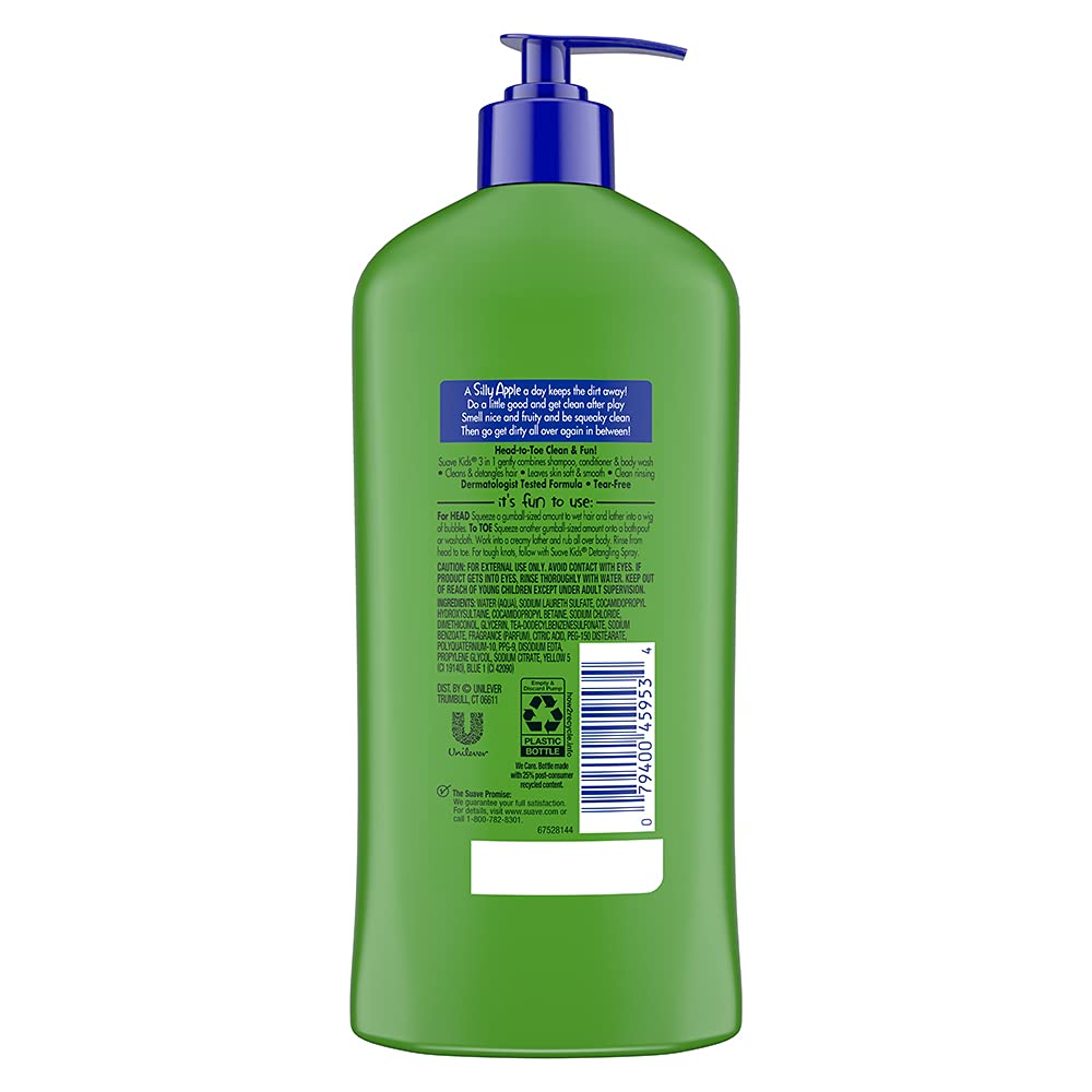 Silly Apple 3-in-1 Shampoo, Conditioner, Body Wash