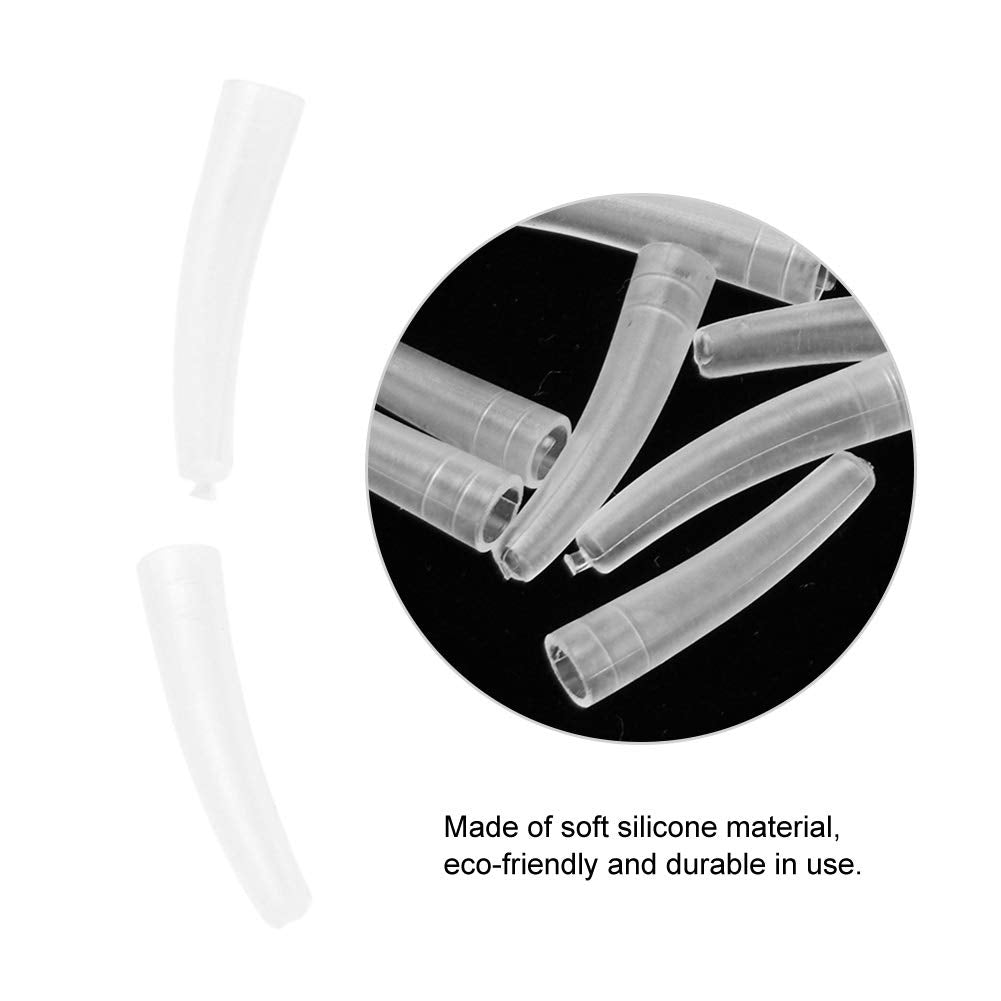 Transparent Plastic Elbow Tweezers Protective Cover - 10pcs Non-Slip Silicone Anti-Dust Eyelash Grafting Tool for Beauty Salon & Makeup College Beauty and Personal Care Alucy