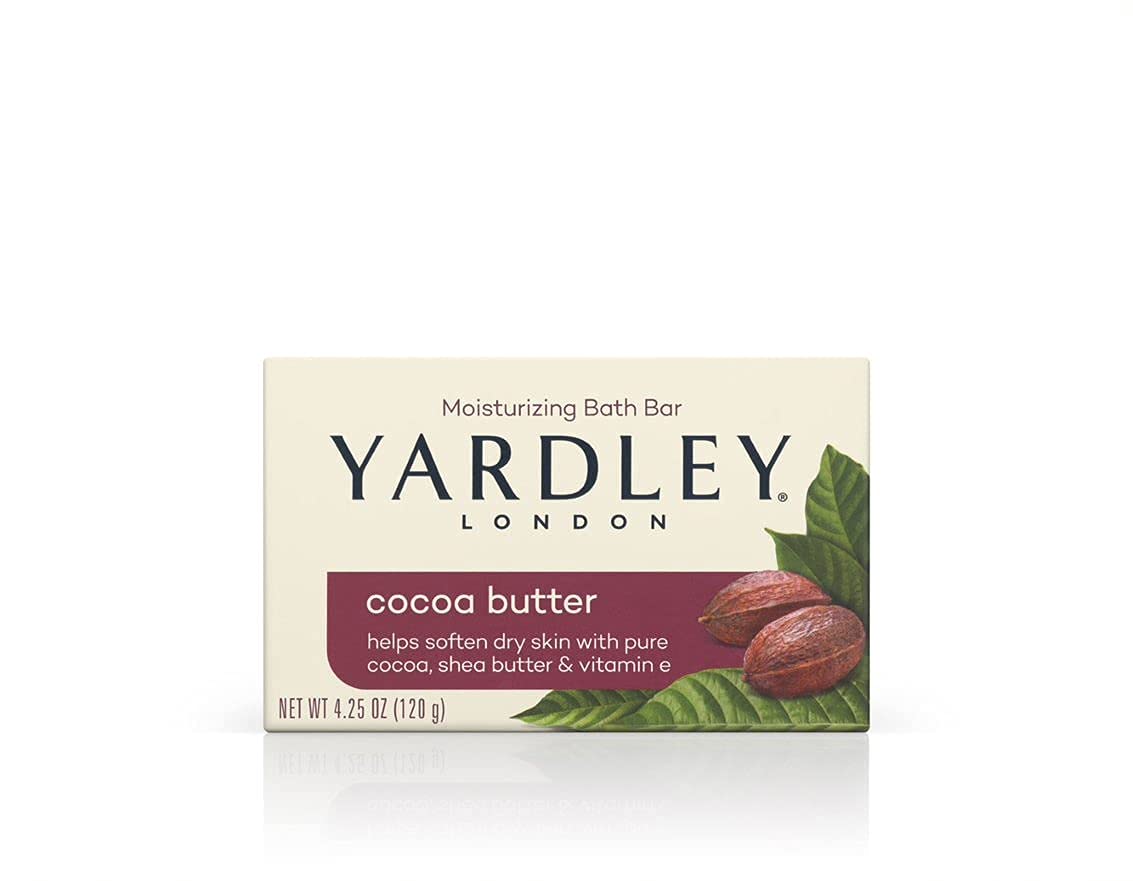 Yardley Moisturizing Bar Cocoa Butter 4.0 oz (Pack of 6) Beauty & Personal Care Yardley