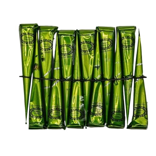 VedaSecrets Saundrya PureGlow Natural Henna Cones - 100% Organic, Ready-to-Use for Vibrant Hair Color, Pack of 6 Beauty & Personal Care VedaSecrets