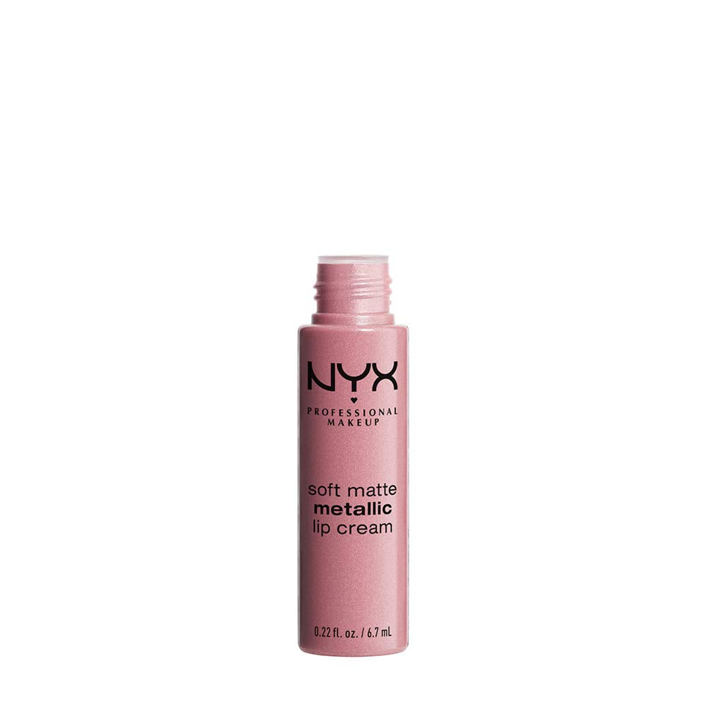 NYX PROFESSIONAL MAKEUP Soft Matte Metallic Lip Cream, Liquid Lipstick - Milan (Dark Pink-Brown) Beauty & Personal Care NYX PROFESSIONAL MAKEUP