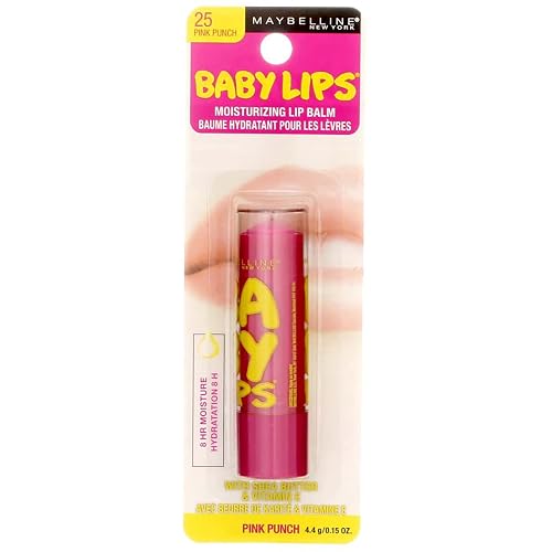 Maybelline Baby Lips Moisturizing Lip Balm SPF 20, Pink Punch 0.15 oz (Pack of 5) Beauty & Personal Care MAYBELLINE