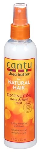 Cantu Natural Hair Coconut Oil Shine & Hold Mist 8 Ounce Spray (237ml) (3 Pack) Beauty & Personal Care Cantu
