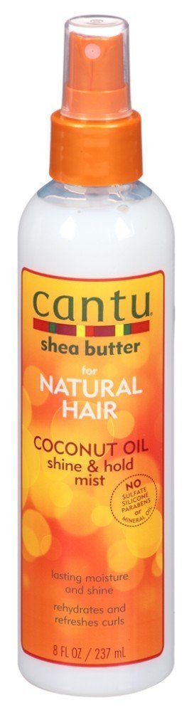 Cantu Natural Hair Coconut Oil Shine & Hold Mist 8 Ounce Spray (237ml) (3 Pack) Beauty & Personal Care Cantu