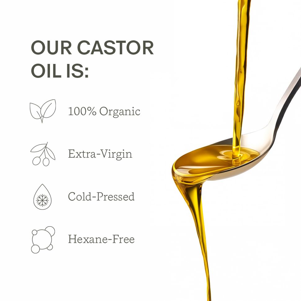 Third Layer Castor Oil Body Oil - 100% Organic, Cold-Pressed, Hexane-Free with Magnesium & Frankincense for Skin Hydration & Evening Self-Care, Night Beauty and Personal Care Third Layer