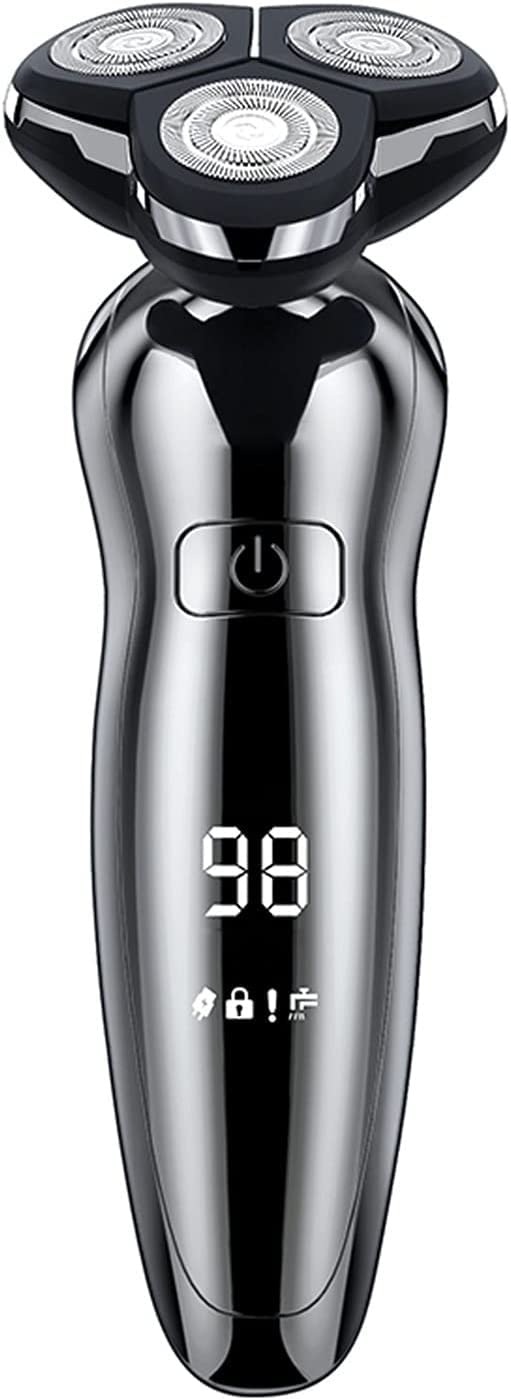 Electric Razor for Men, Dry Wet Waterproof Rotary Facial Shaver, Portable Face Shaver Cordless Travel USB Rechargeable with Nose Hair Trimmer,Facial Beauty and Personal Care LOFNJ