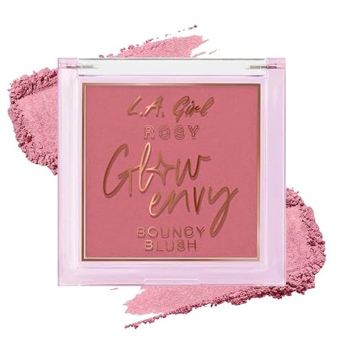 L.A. GIRL Glow Envy Bouncy Bronzer for Women, Rosy Glow Blush for Makeup with Goodness of Jojoba Oil, Squalene, & Vitamin E, Long-Wearing, Natural Beauty & Personal Care L.A. Girl