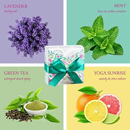 Ultimate Aromatherapy Bath Bombs Set - Lavish Spa Experience with Lavender, Mint, Yoga Sunrise, Green Tea Scents Luxury Bath & Body Fizzies… Beauty & Personal Care Freida and Joe